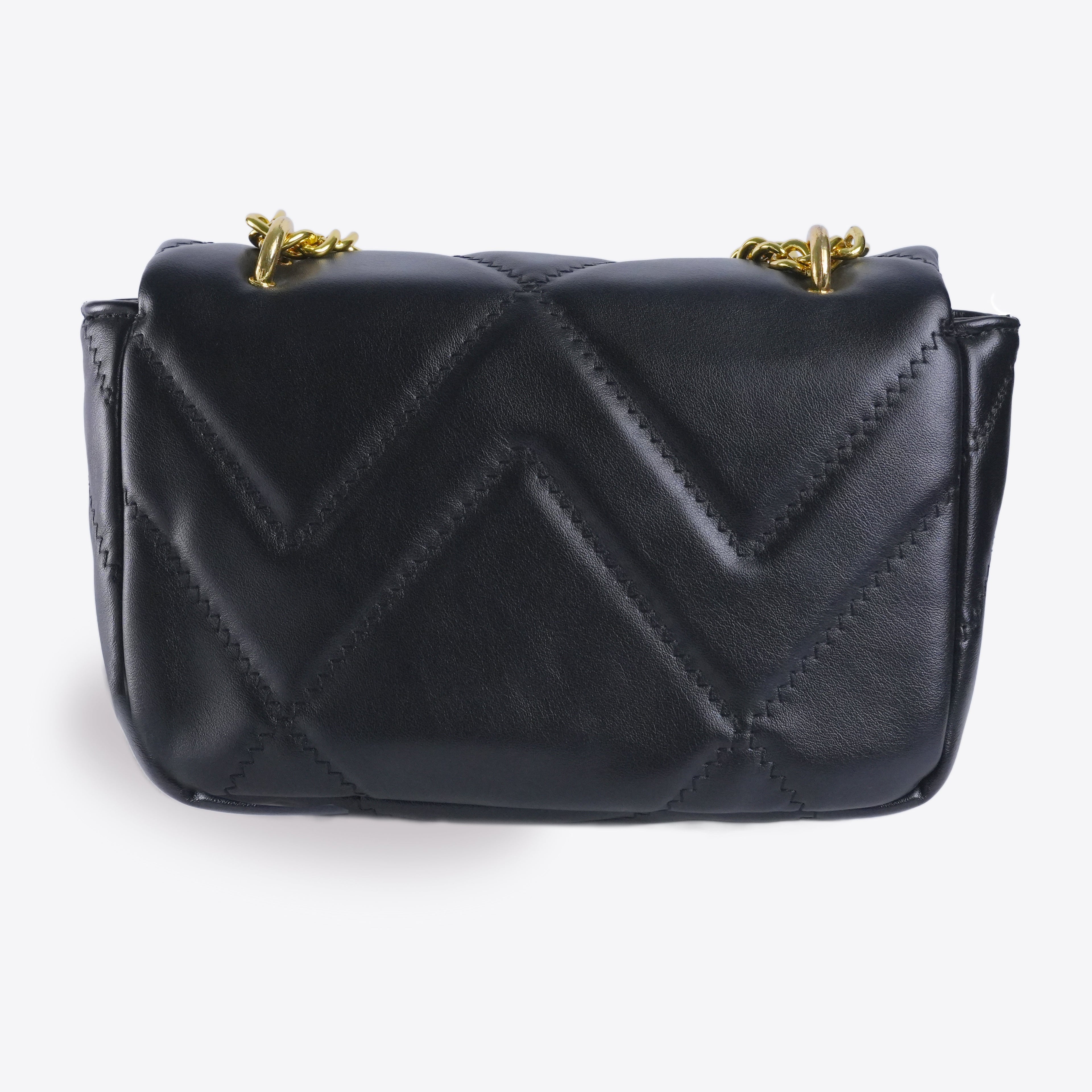 Women Quilted Leather Sling Bag