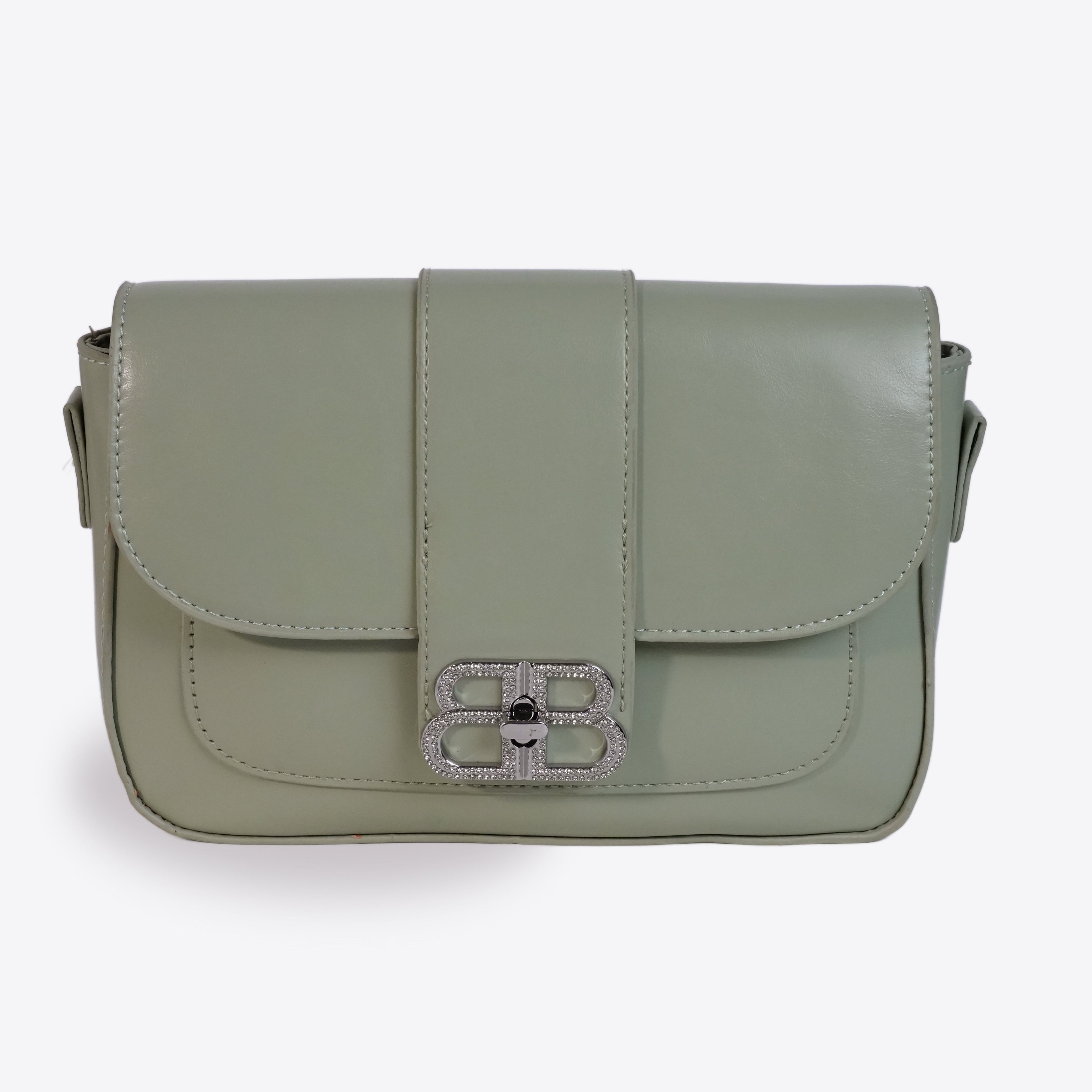 Women Sleek Leather Crossbody Bag