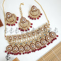 Emerald Pearl Kundan Bridal Jewelry Set