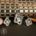 Elegant Floral Zircon Pendant Set