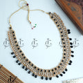Regal Black Kundan Pearl Mala
