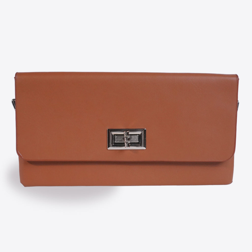 Women Leather Wallet With Twisted Lock