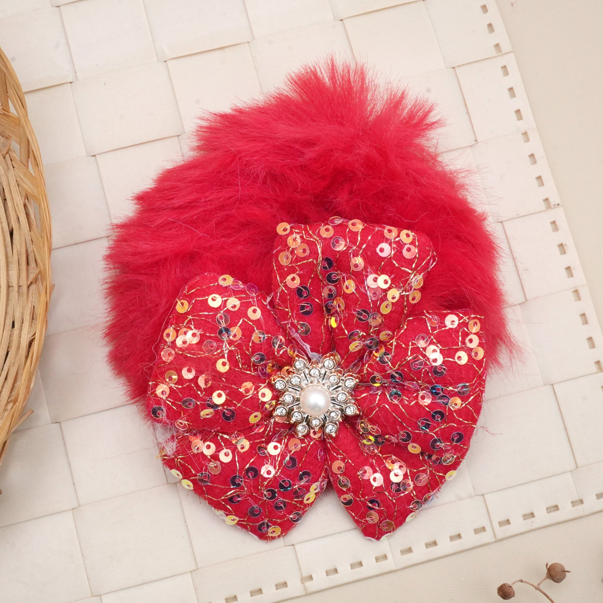 Luxe Sequin Bloom Hair Ties
