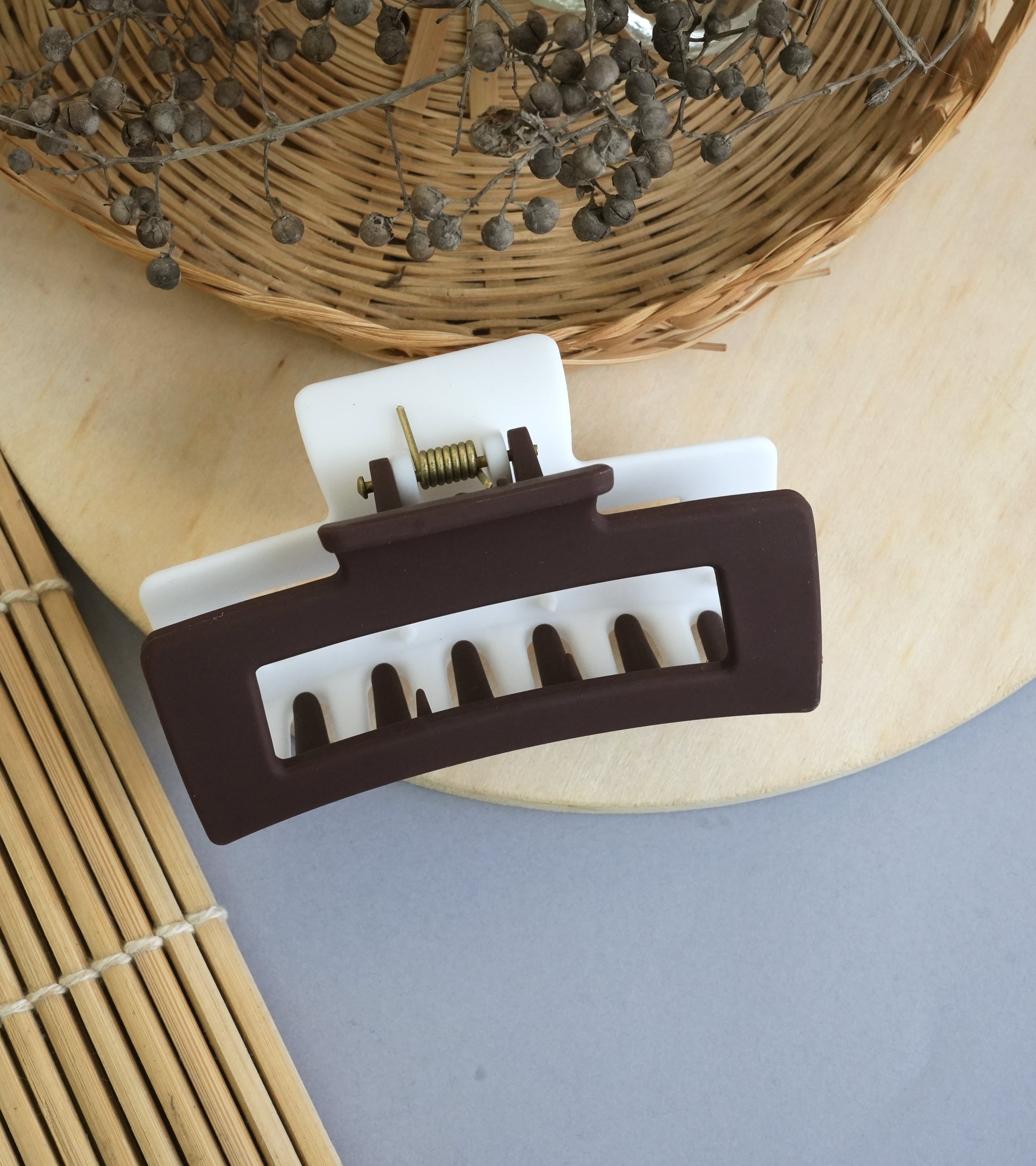 Modern Matte Rectangle Hair Claw Clips – Bold & Minimalist