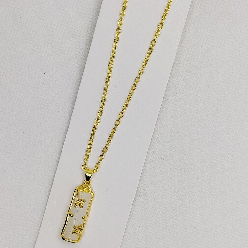 Golden Butterfly Charm Pendant Necklace