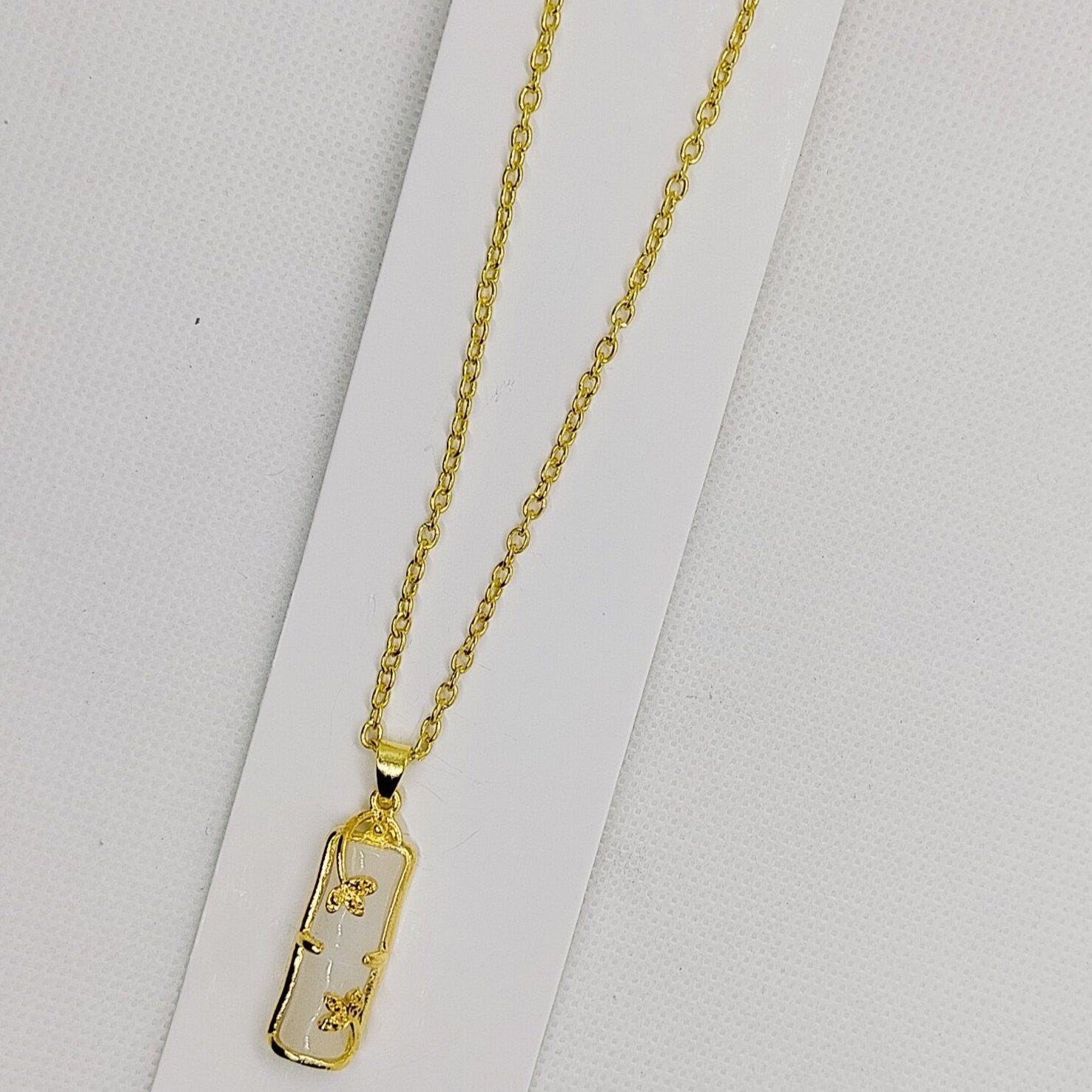 Golden Butterfly Charm Pendant Necklace