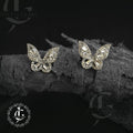 Silver Butterfly Stud Earrings