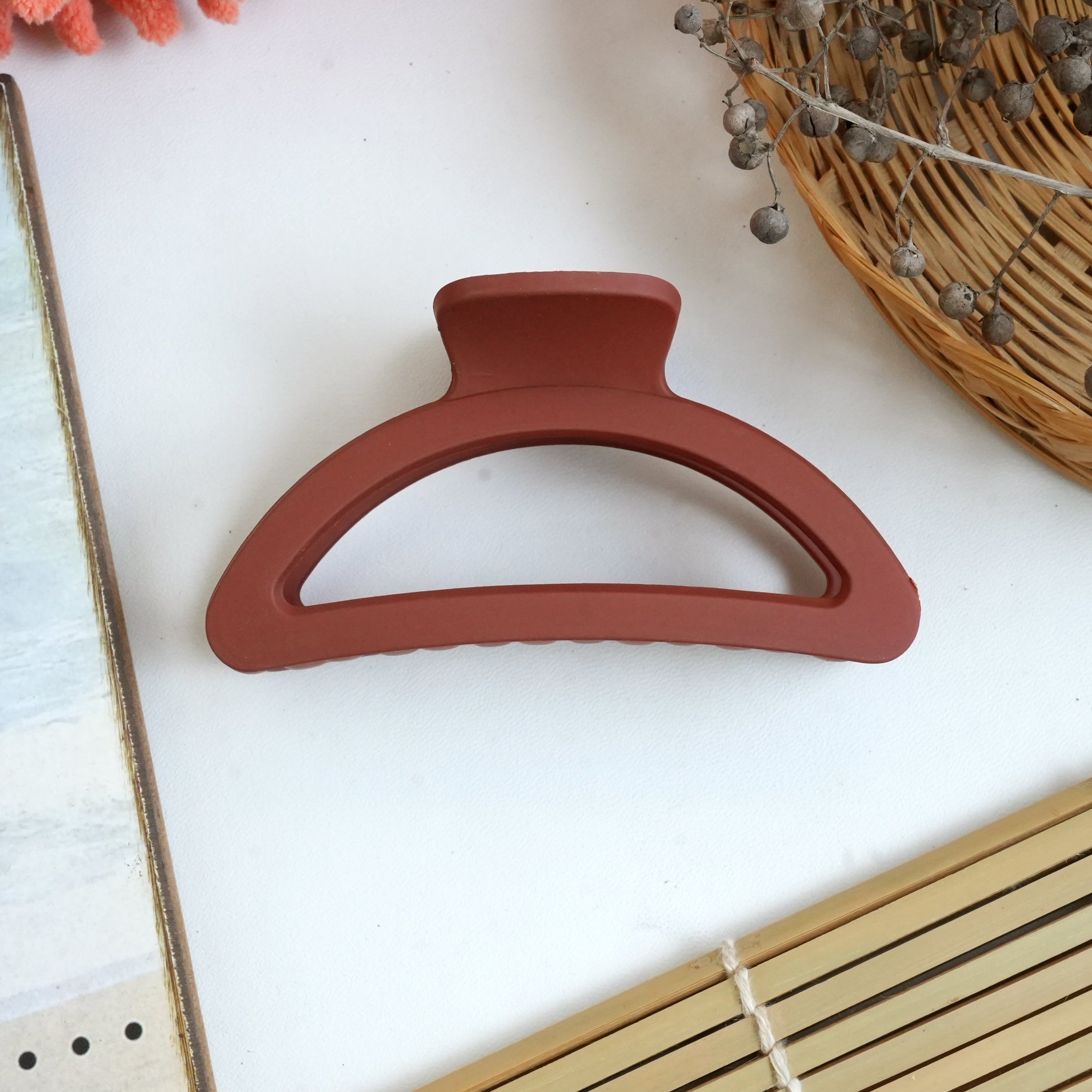Multicolor Matte Hair Claw Clips