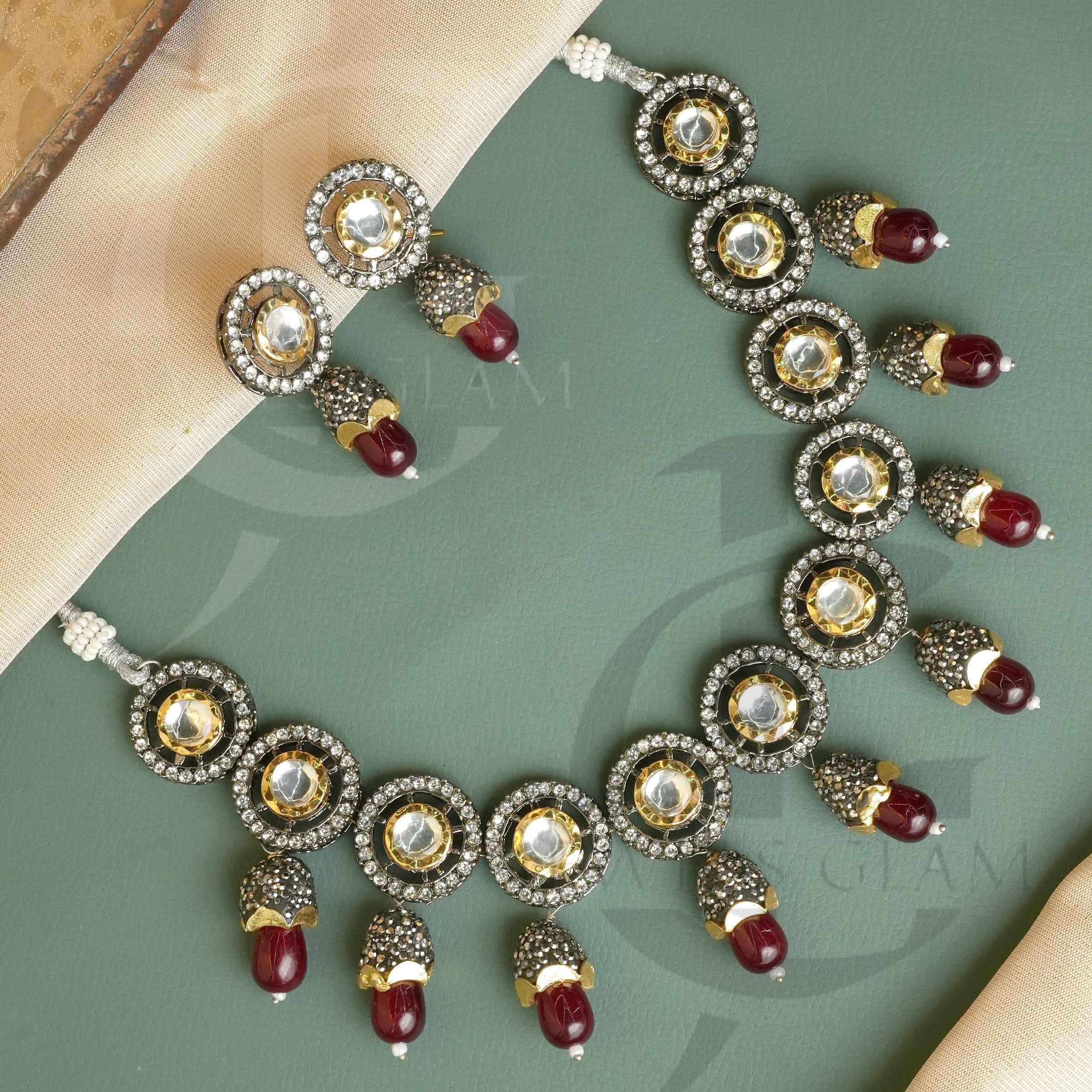 Victorian Polki Necklace Set