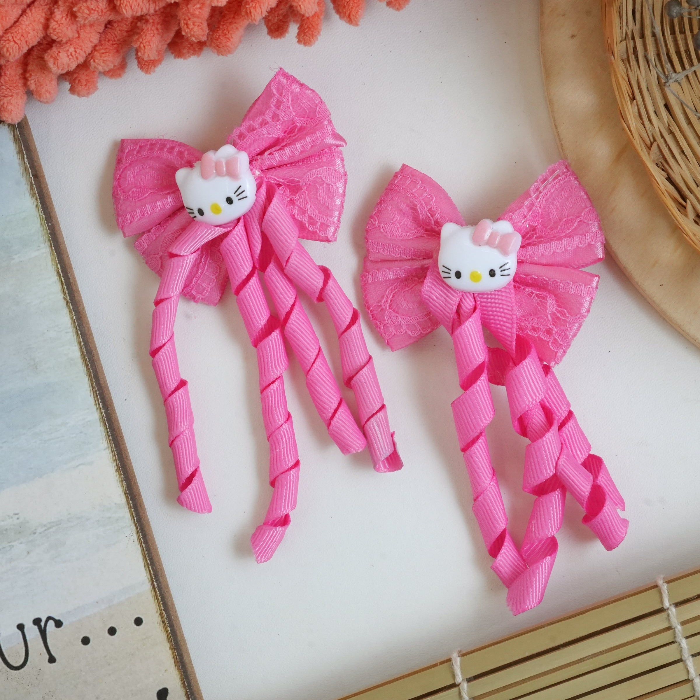 Bow Hair pins pair