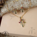 Multicolor Elegance Branch Jewelry Set