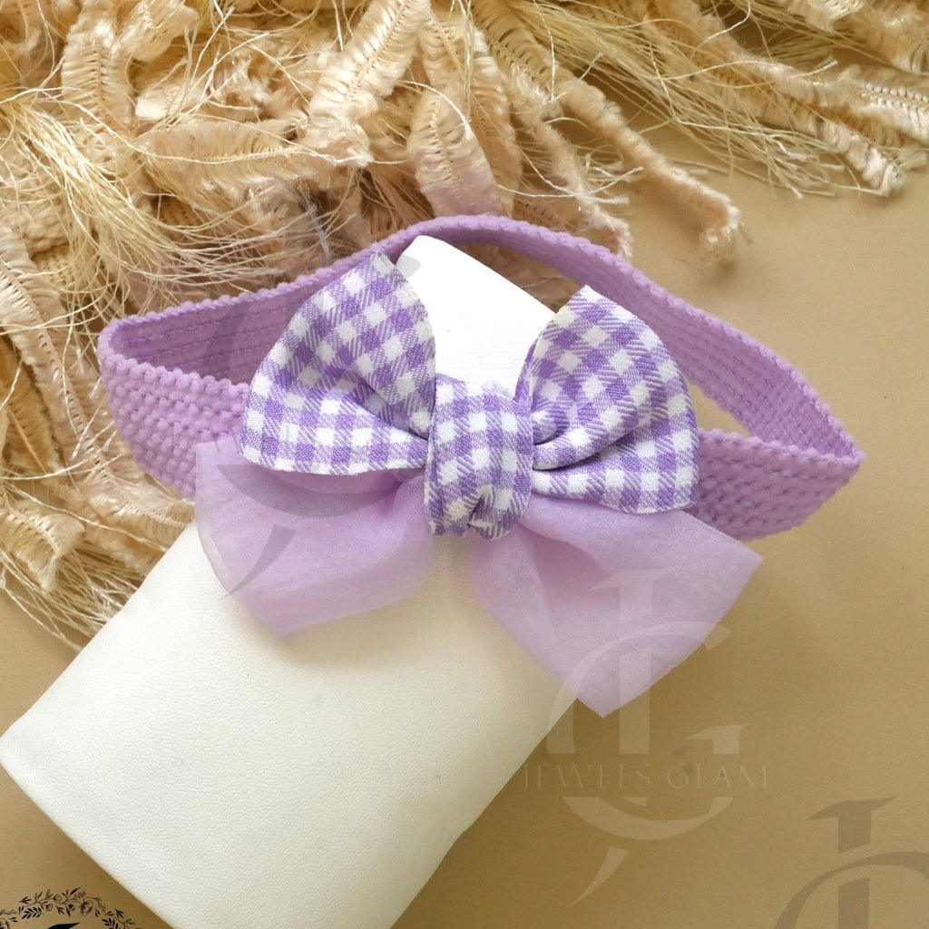 Gingham & Pastel Bow Stretchable Headbands