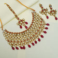 Regal Ruby Kundan Bridal Set