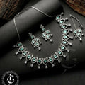 Aqua Elegance Zircon Necklace Set