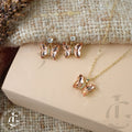 Rose Gold Butterfly Elegance Jewelry Set