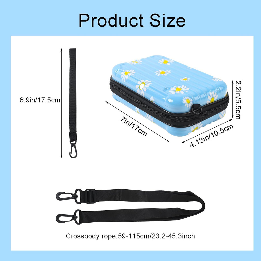 Crossbody Sling Box For Women's And Girls with Detachable Shoulder Strap