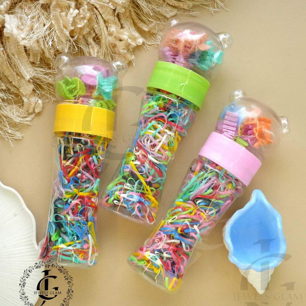 All-in-One Hair Accessories Jar - Blue Edition