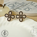 Classic Pearl Flower Statement Studs