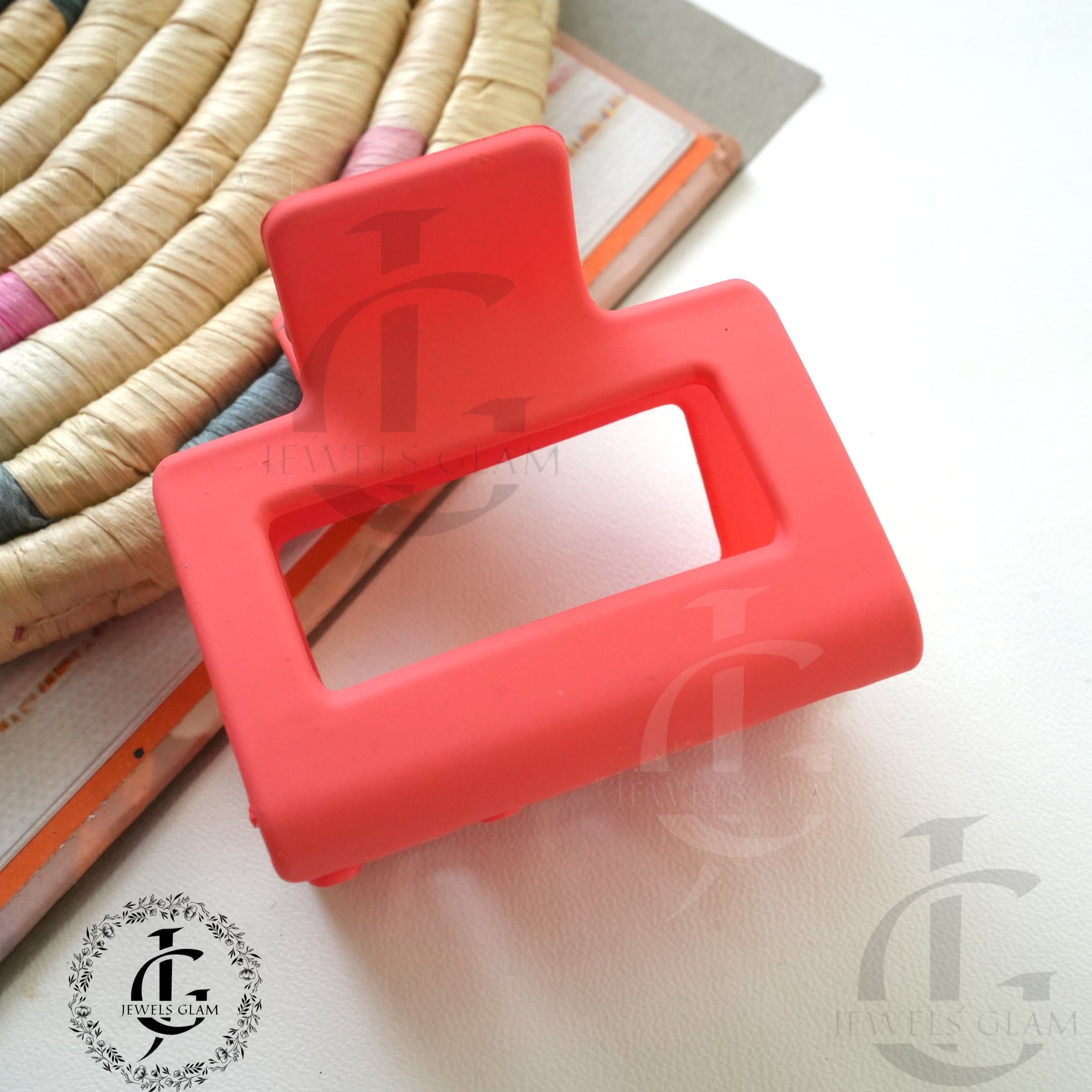Vibrant Block Design Hair Catchers - Modern Style and Strong Grip