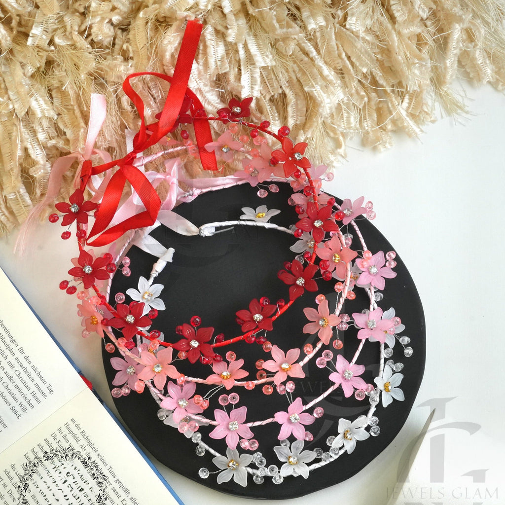 Pink Blossom Floral Crown