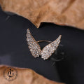 Radiant Crystal Angel Wing Ring