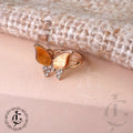 Golden Butterfly Elegance Ring