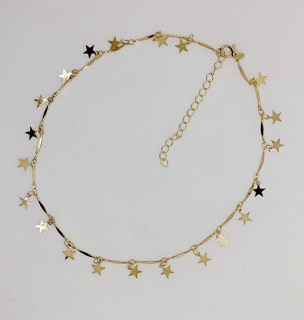 Celestial Charm Necklace – Stars and Moons Elegance