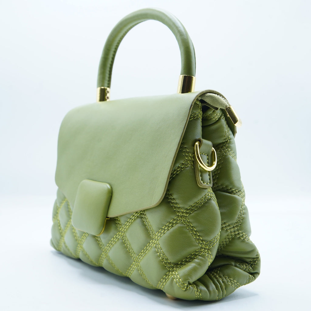 Women Crossbody Quilted Leather Bag