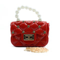 Pearl Puff Purse Red