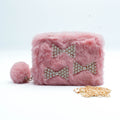 Peach Plush Wallet