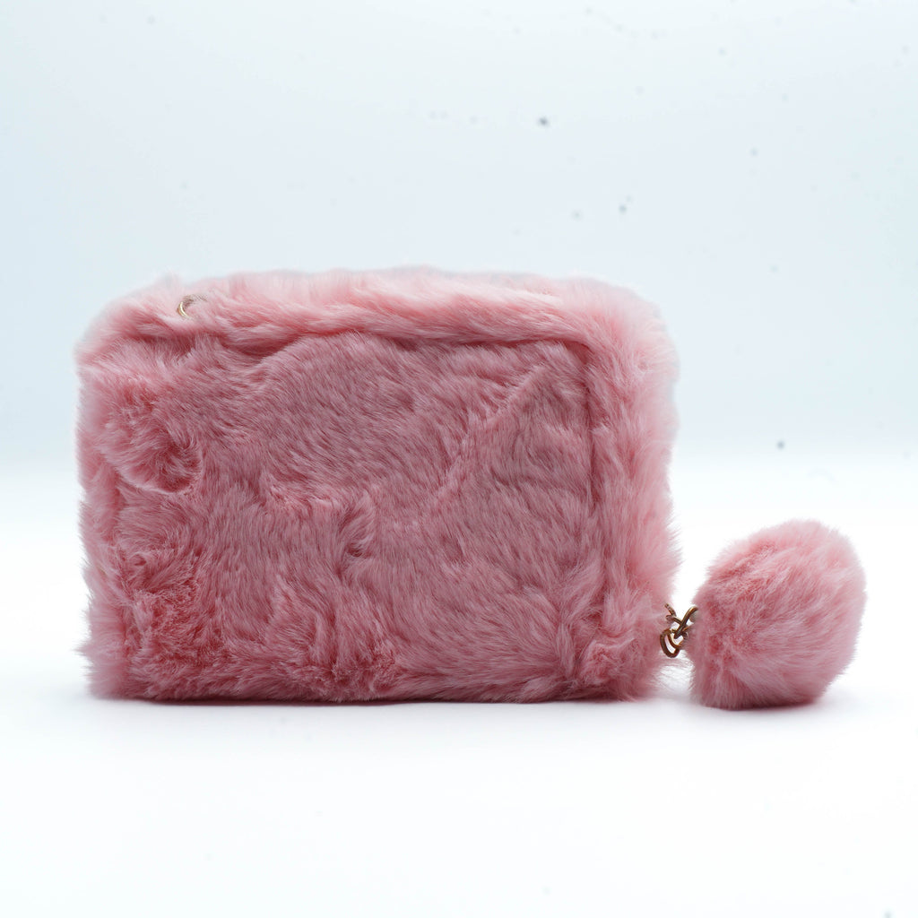 Peach Plush Wallet