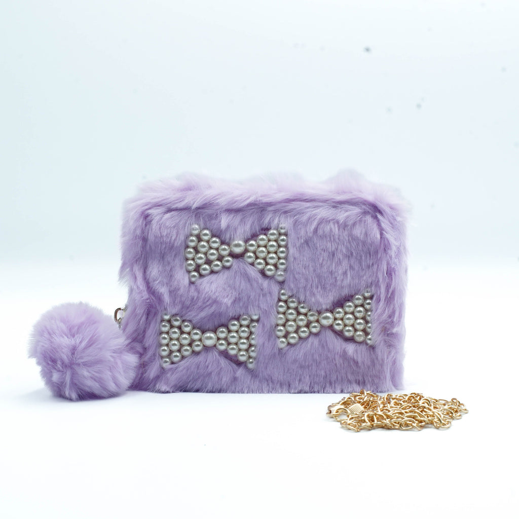 Purple Fluff Clutch
