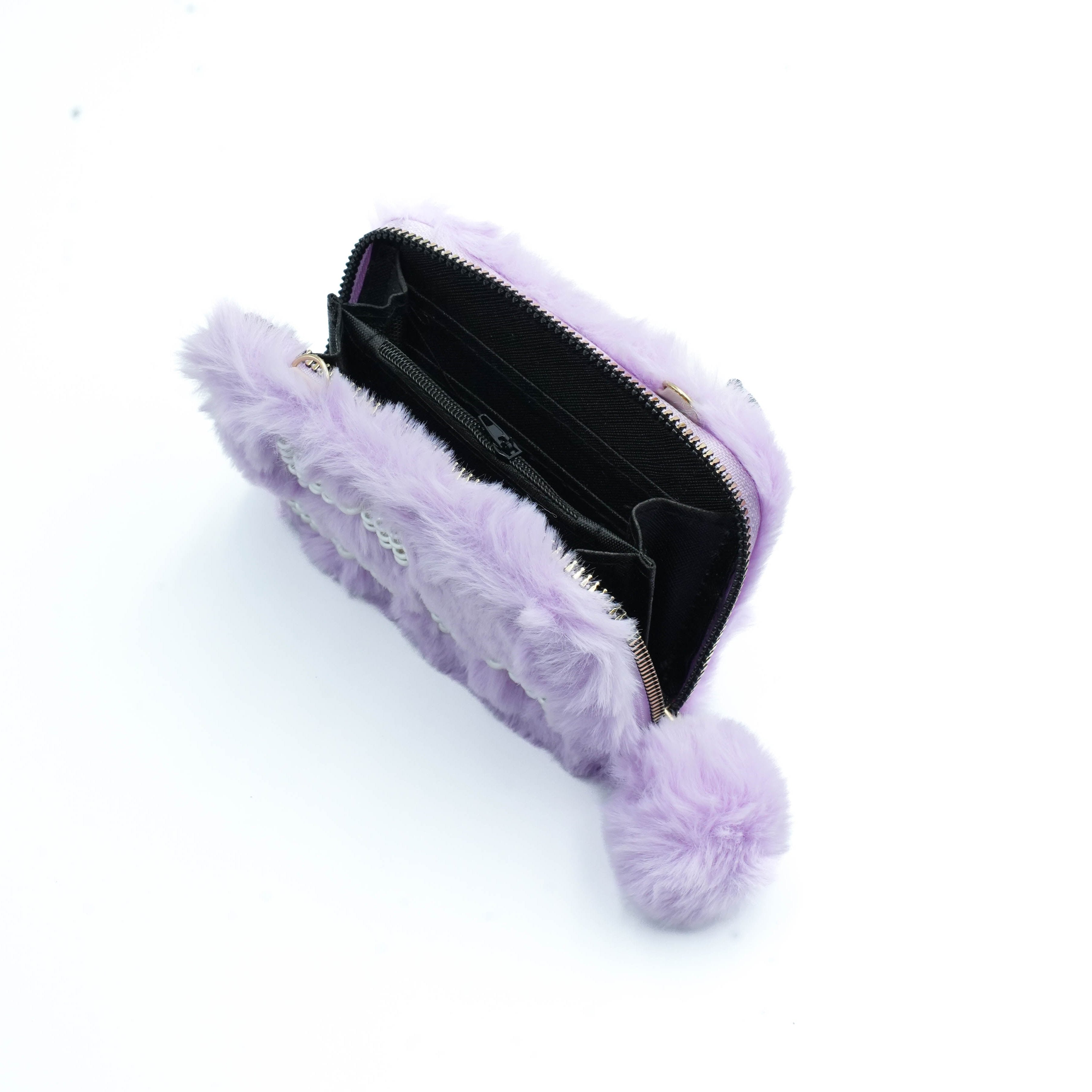 Purple Fluff Clutch