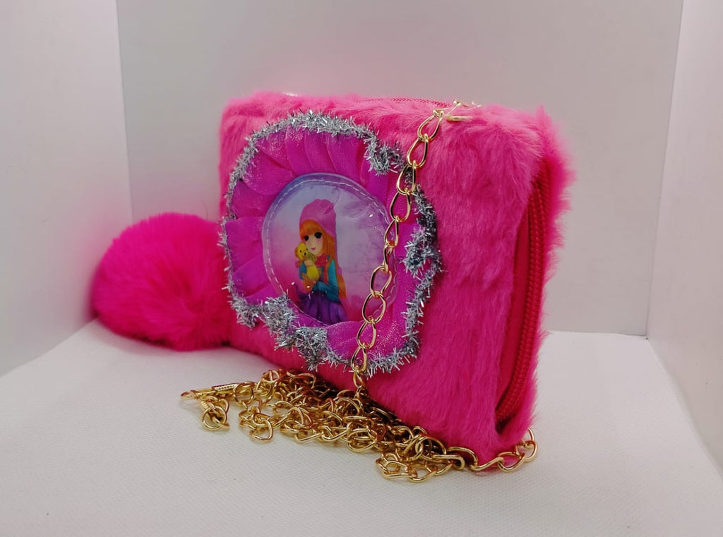 Wallet With Lighting Dark Pink