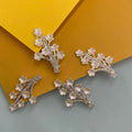 Floral Crystal Branch Hair Clip 1 Pc