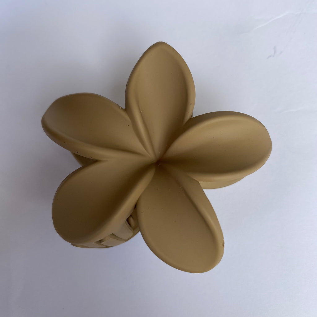 Elegant Matte Flower Hair Claw Clips