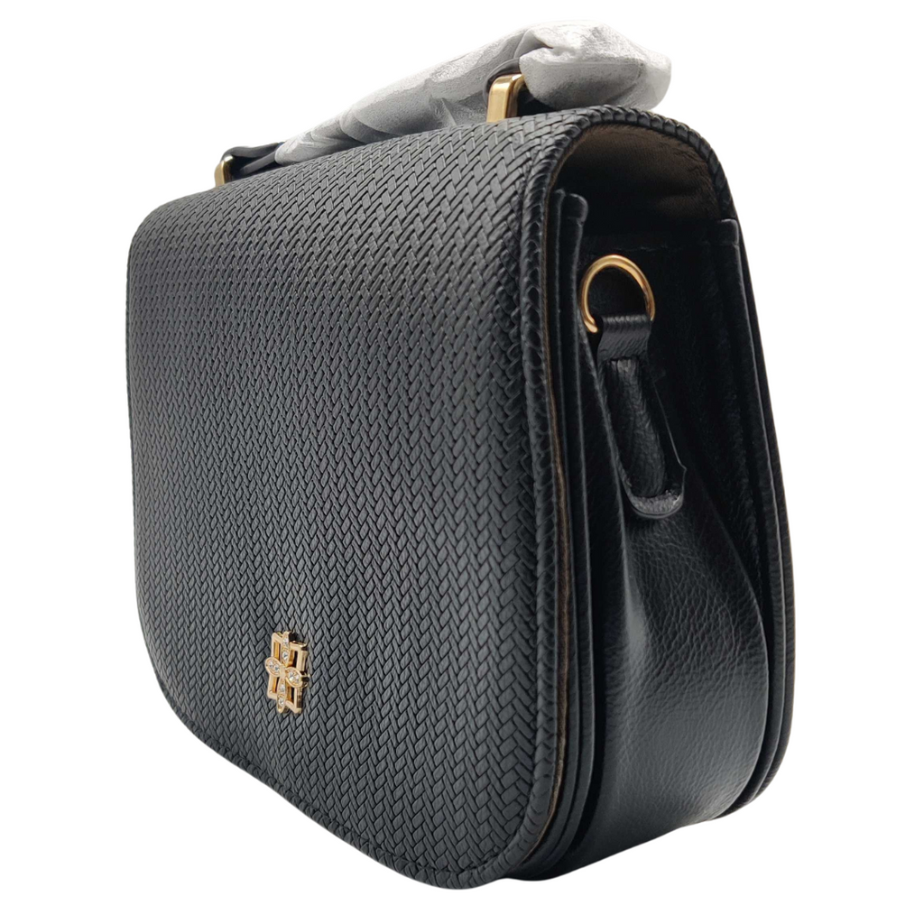 Women Crossbody Bag With Adjustable Strap And Silk Bow